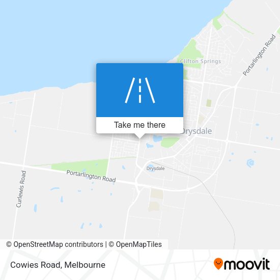 Cowies Road map
