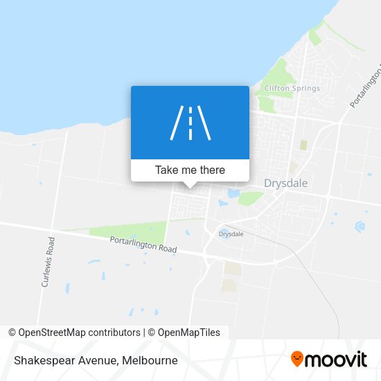 Shakespear Avenue map