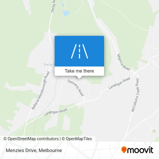 Menzies Drive map