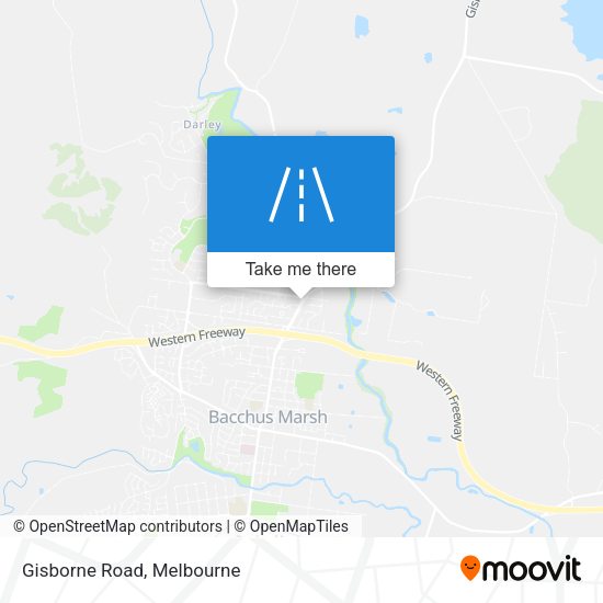 Gisborne Road map