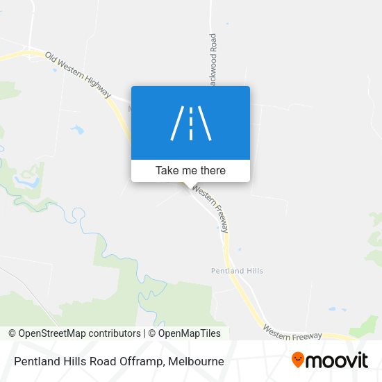 Pentland Hills Road Offramp map