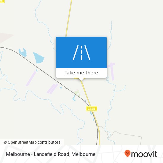 Melbourne - Lancefield Road map