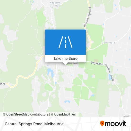 Central Springs Road map