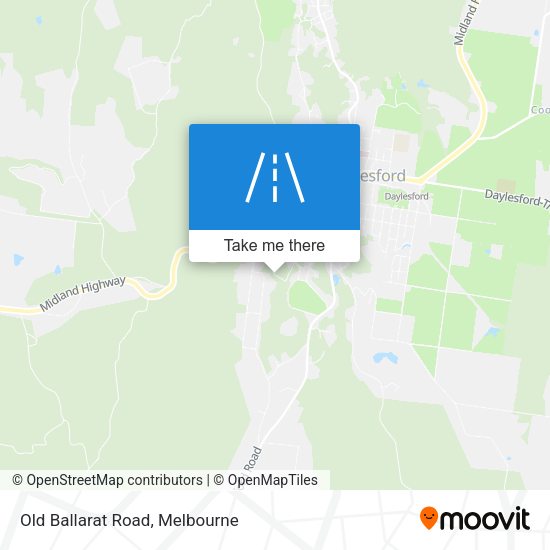 Old Ballarat Road map