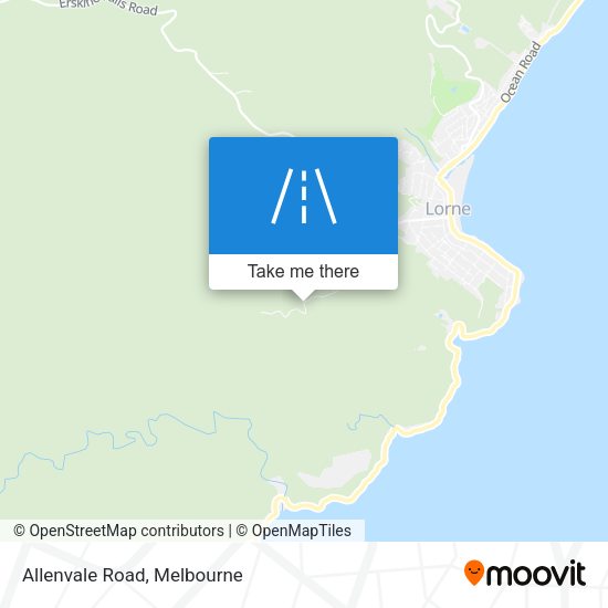 Allenvale Road map