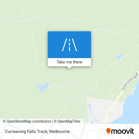 Currawong Falls Track map