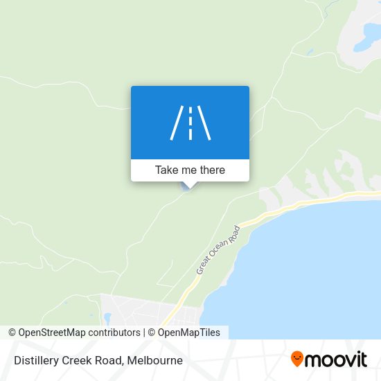 Distillery Creek Road map
