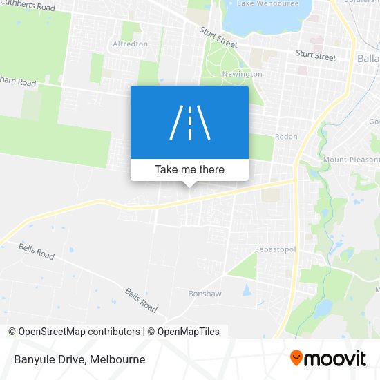 Banyule Drive map