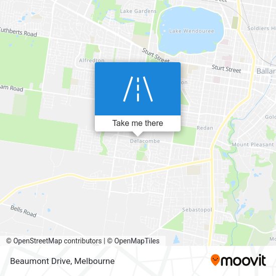 Beaumont Drive map