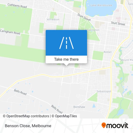 Benson Close map