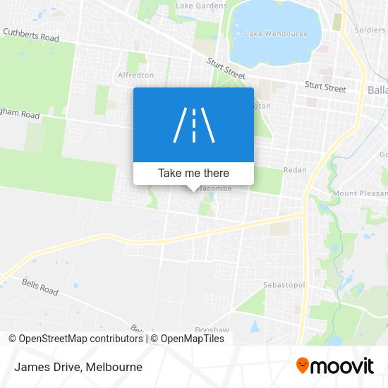 James Drive map