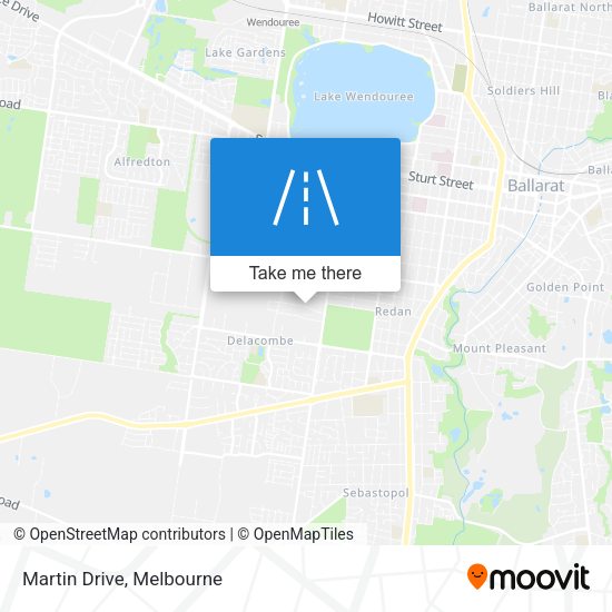 Martin Drive map