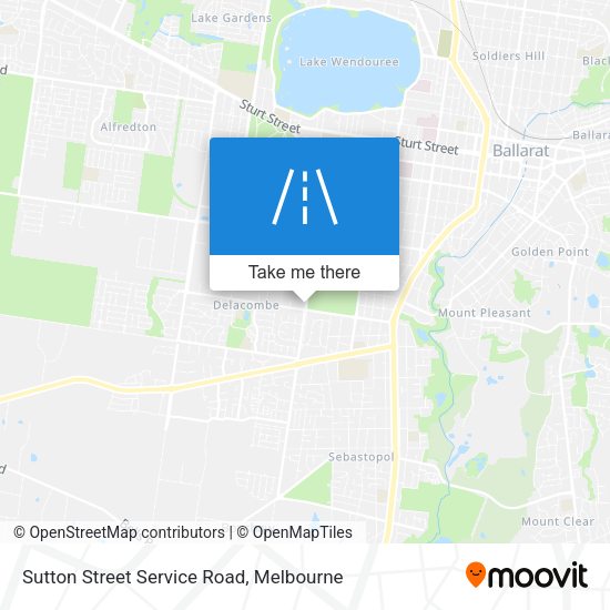 Sutton Street Service Road map