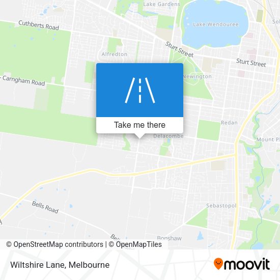 Wiltshire Lane map