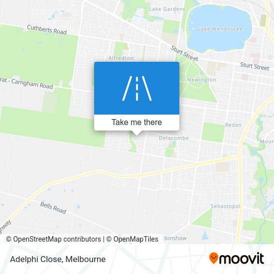 Adelphi Close map