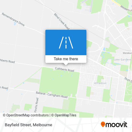 Bayfield Street map