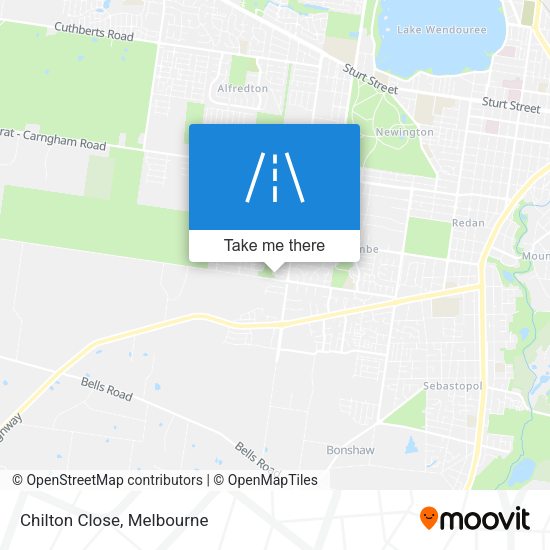 Chilton Close map