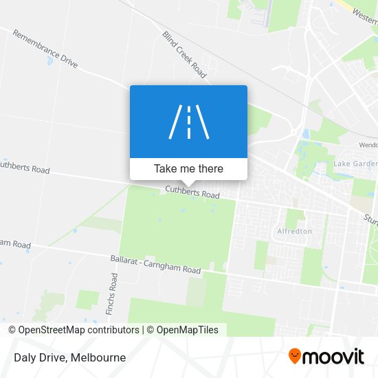 Daly Drive map