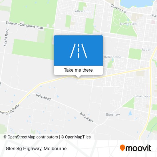 Glenelg Highway map
