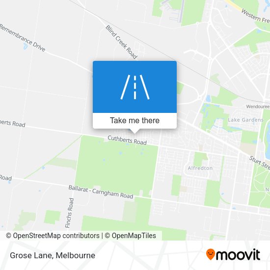 Grose Lane map