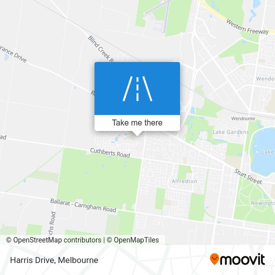 Harris Drive map