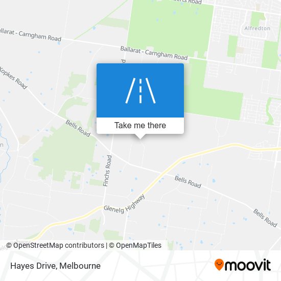 Hayes Drive map