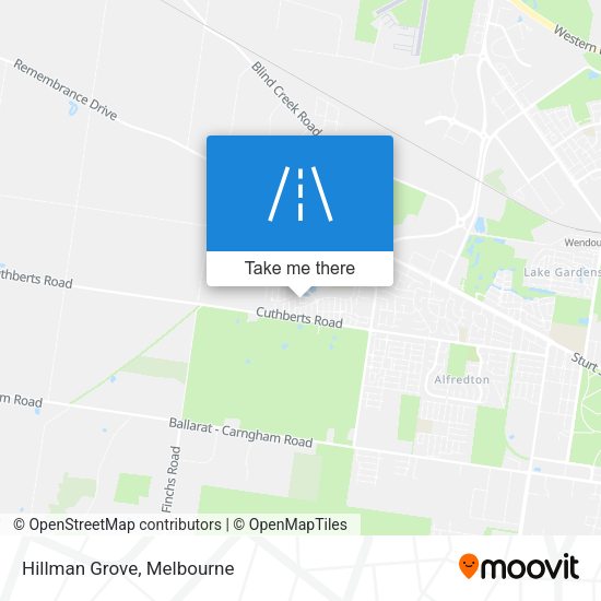 Hillman Grove map
