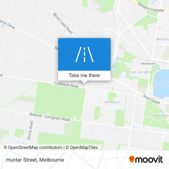Hunter Street map