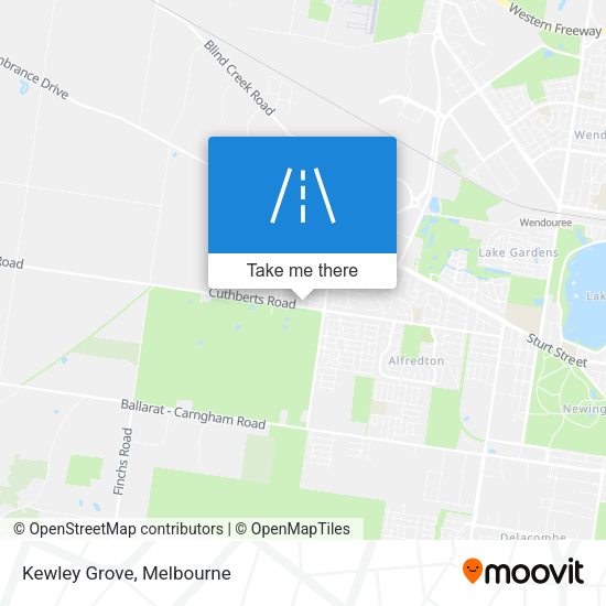 Kewley Grove map