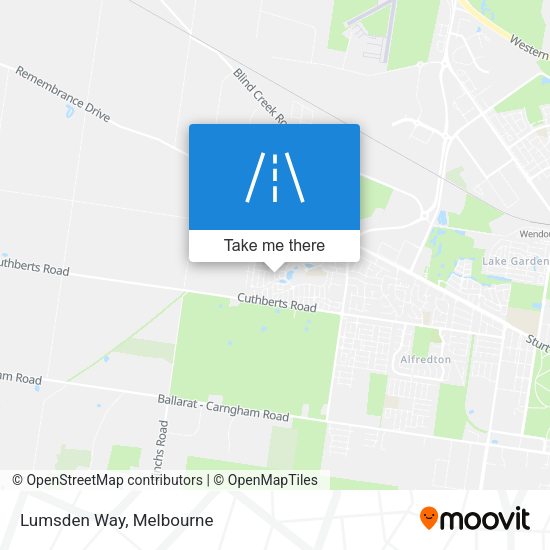 Lumsden Way map