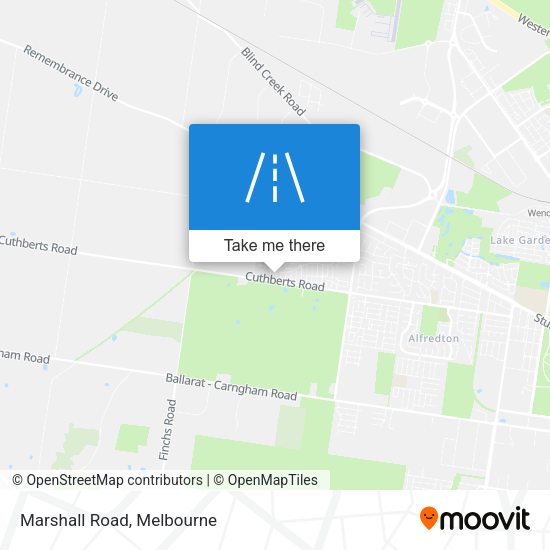 Marshall Road map