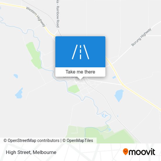 High Street map