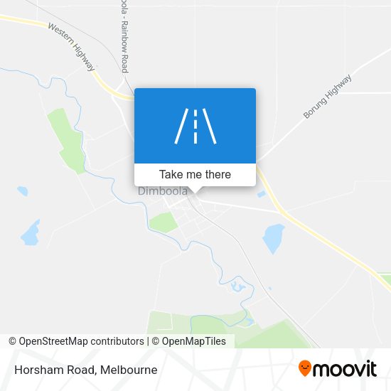 Horsham Road map