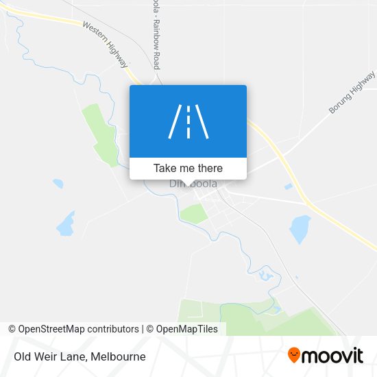 Old Weir Lane map