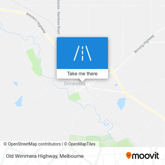Old Wimmera Highway map