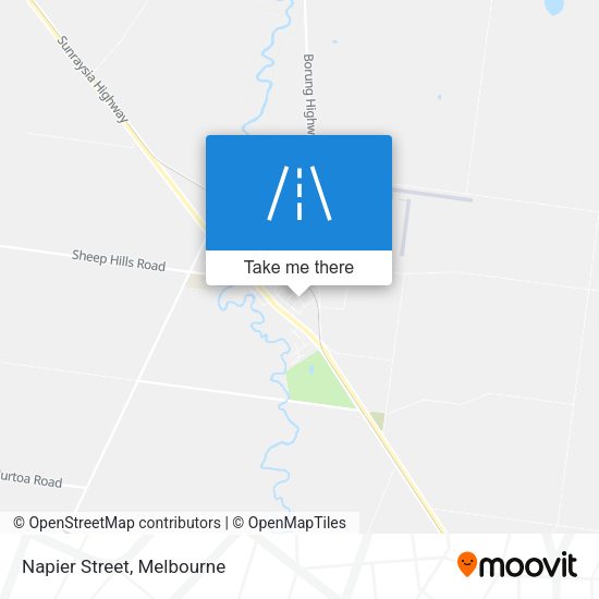 Napier Street map