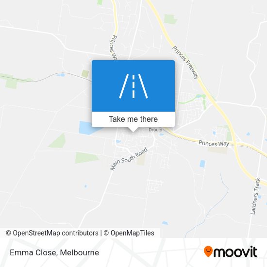 Emma Close map