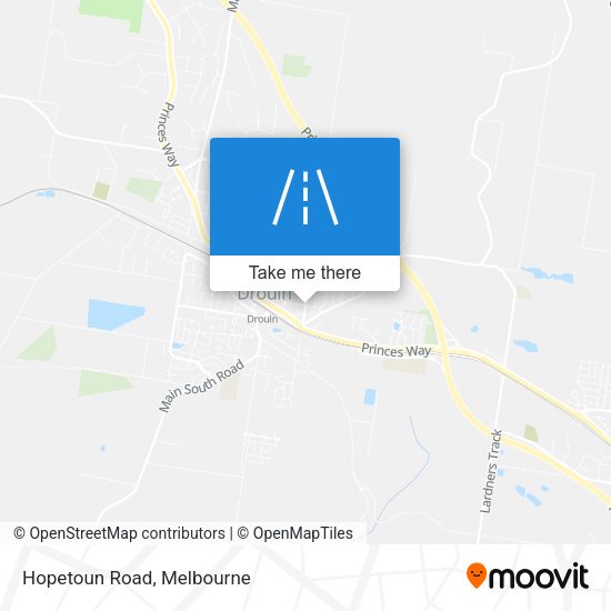 Hopetoun Road map