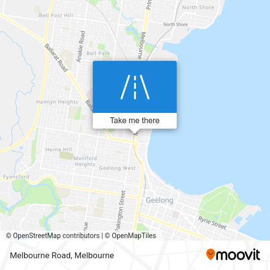 Melbourne Road map