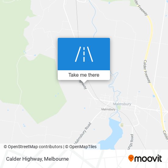 Calder Highway map