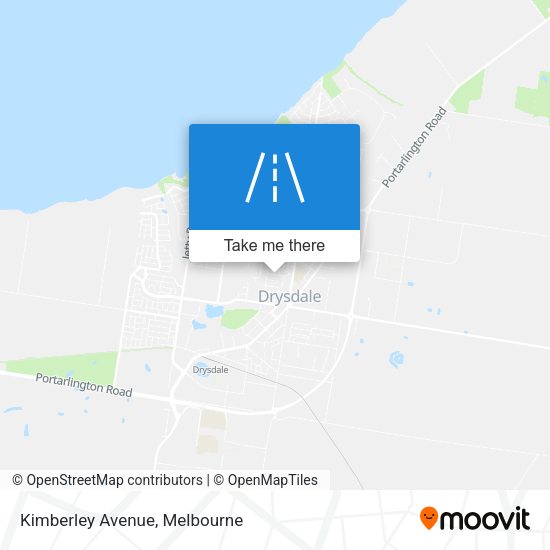 Kimberley Avenue map