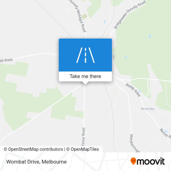 Wombat Drive map