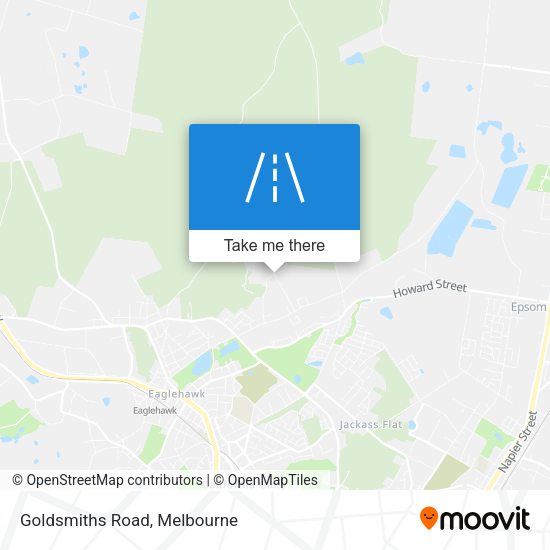 Goldsmiths Road map