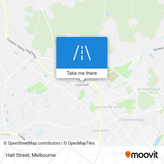 Hall Street map