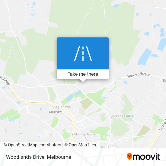 Woodlands Drive map
