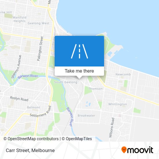 Carr Street map