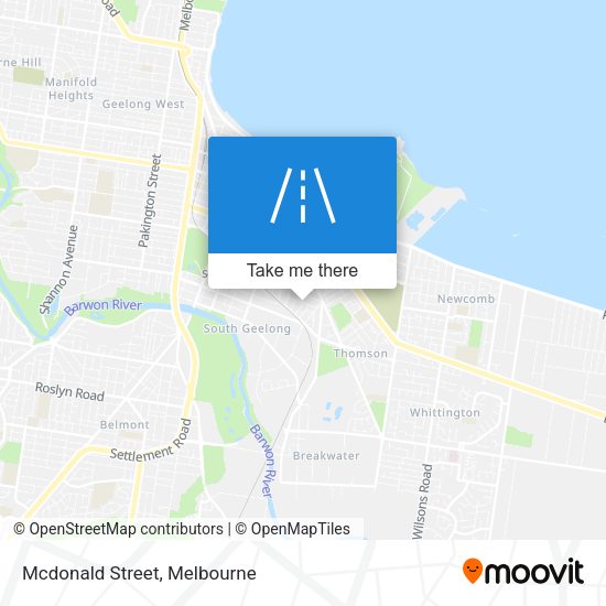 Mcdonald Street map