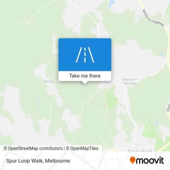 Mapa Spur Loop Walk