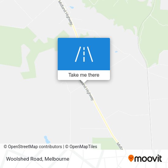 Woolshed Road map
