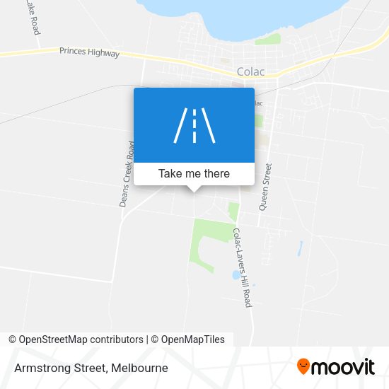 Armstrong Street map
